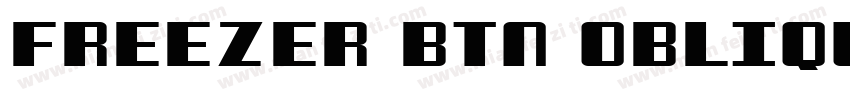 Freezer BTN Oblique字体转换